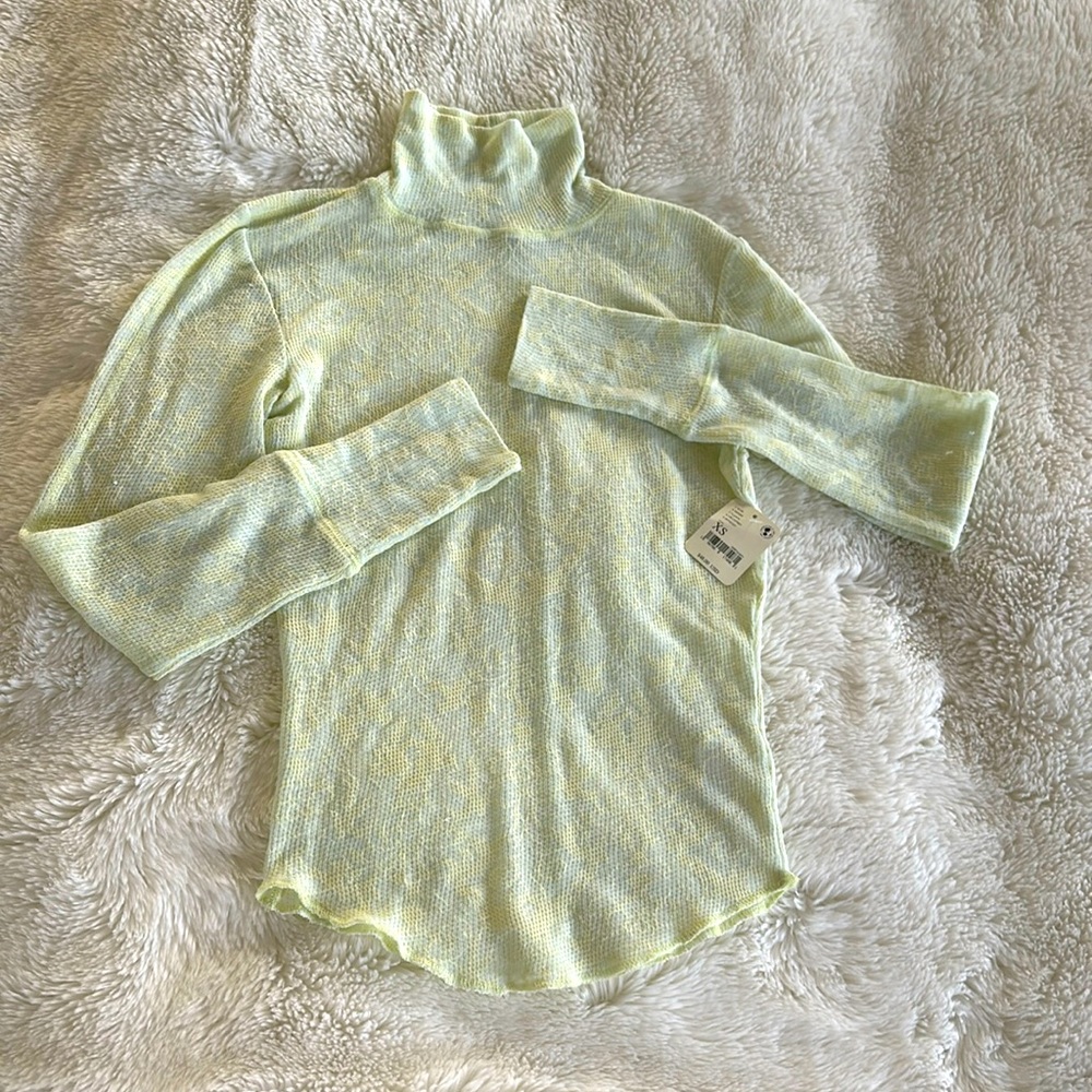 Free people NWT Intimately sheer turtle XS